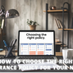 A digital screen comparing insurance policies.