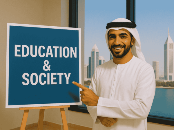 Young professional embracing the importance of lifelong learning in the UAE through online education