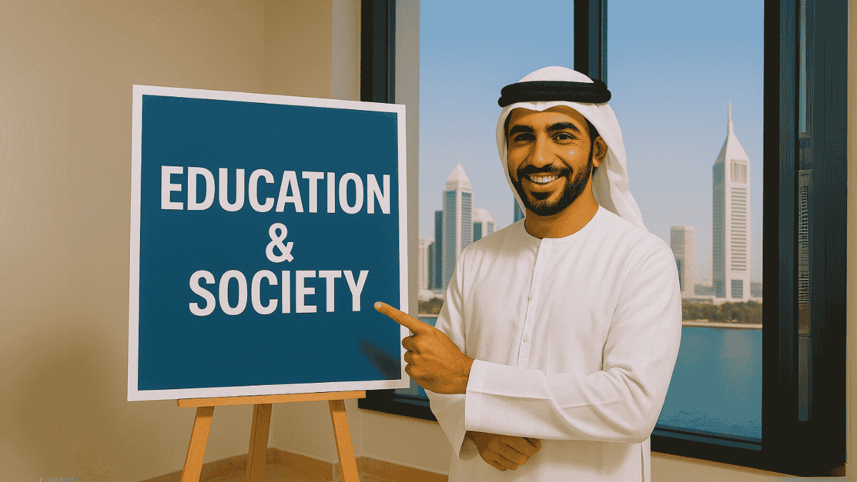 Young professional embracing the importance of lifelong learning in the UAE through online education