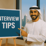 Candidate confidently answering questions during an interview withount any Common Interview Mistakes to Avoid the UAE office